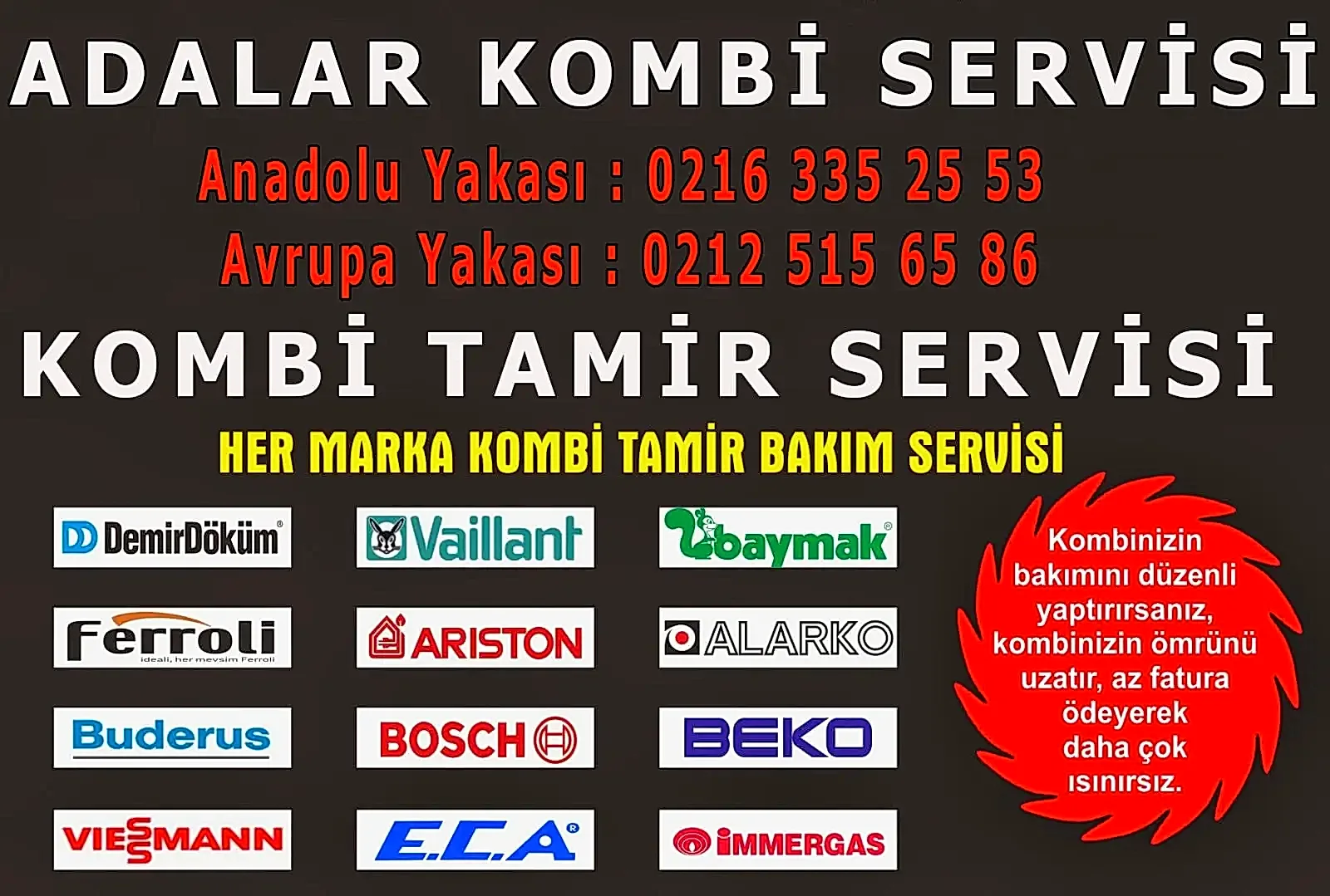 Adalar Kombi Servisi